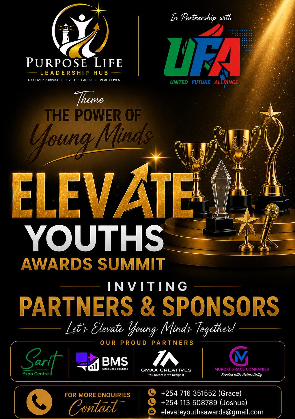 Elevate Youths Awards Summit — partners and sponsors